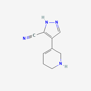 4-(1,2,5,6-Tetrahydropyridin-3-yl)-1H-pyrazole-3-carbonitrile