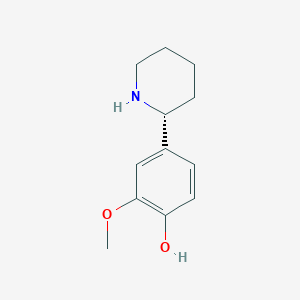 (R)-2-Methoxy-4-(piperidin-2-yl)phenol