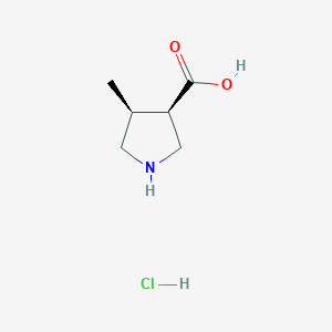 (3R,4S)-4-Methylpyrrolidine-3-carboxylic acid hydrochloride