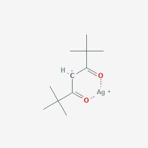 molecular formula C11H19AgO2 B12980114 2,2,6,6-Tetramethyl-3,5-heptanedionato silver(i) 