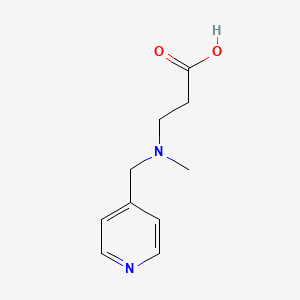 molecular formula C10H14N2O2 B12980132 3-(Methyl(pyridin-4-ylmethyl)amino)propanoic acid CAS No. 1156042-40-8