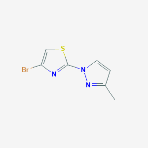 4-Bromo-2-(3-methyl-1H-pyrazol-1-YL)thiazole