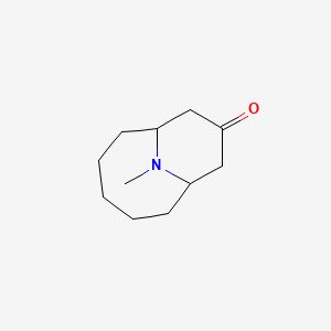 11-Azabicyclo[5.3.1]undecan-9-one, 11-methyl-