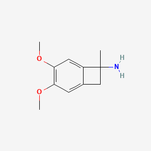 3,4-Dimethoxy-7-methylbicyclo[4.2.0]octa-1,3,5-trien-7-amine