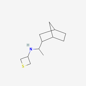 N-(1-(Bicyclo[2.2.1]heptan-2-yl)ethyl)thietan-3-amine