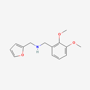 molecular formula C14H17NO3 B1298021 (2,3-二甲氧基苄基)-呋喃-2-基甲胺 CAS No. 436086-81-6