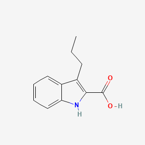 molecular formula C12H13NO2 B12980232 3-propyl-1H-indole-2-carboxylic acid 