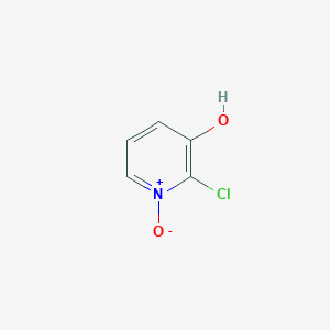 molecular formula C5H4ClNO2 B12980262 2-Chloro-3-hydroxypyridine 1-oxide 