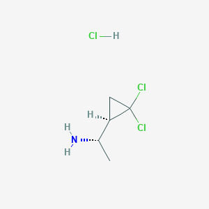 (S)-1-((R)-2,2-Dichlorocyclopropyl)ethan-1-amine hydrochloride