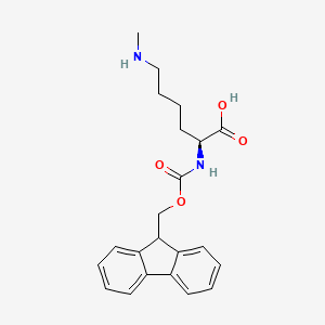 molecular formula C22H26N2O4 B12980312 (S)-2-((((9H-Fluoren-9-yl)methoxy)carbonyl)amino)-6-(methylamino)hexanoic acid 