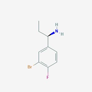 (R)-1-(3-Bromo-4-fluorophenyl)propan-1-amine