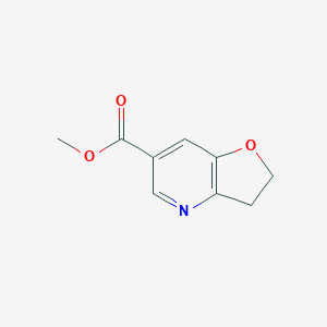 molecular formula C9H9NO3 B12980336 Methyl 2,3-dihydrofuro[3,2-b]pyridine-6-carboxylate 