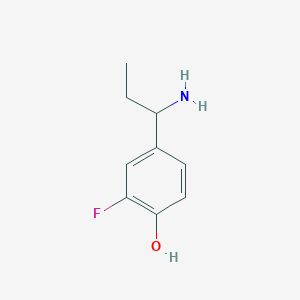 4-(1-Aminopropyl)-2-fluorophenol