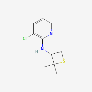 3-Chloro-N-(2,2-dimethylthietan-3-yl)pyridin-2-amine