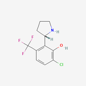 (S)-6-Chloro-2-(pyrrolidin-2-yl)-3-(trifluoromethyl)phenol