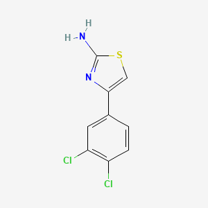 molecular formula C9H6Cl2N2S B1298045 4-(3,4-Dichlorophenyl)-1,3-thiazol-2-amine CAS No. 39893-80-6