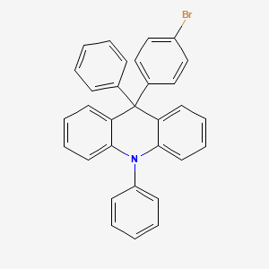 molecular formula C31H22BrN B12980465 9-(4-Bromophenyl)-9,10-diphenyl-9,10-dihydroacridine 