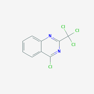 molecular formula C9H4Cl4N2 B1298048 4-Chloro-2-(trichloromethyl)quinazoline CAS No. 3137-63-1