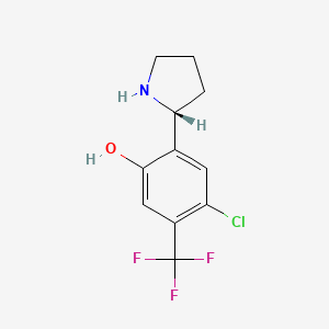 (R)-4-Chloro-2-(pyrrolidin-2-yl)-5-(trifluoromethyl)phenol