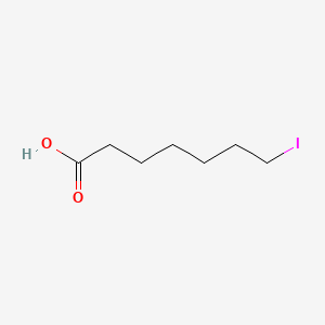 molecular formula C7H13IO2 B12980499 7-Iodoheptanoic acid CAS No. 88019-89-0