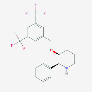 molecular formula C20H20ClF6NO B129805 (2S,3S)-3-[[3,5-双(三氟甲基)苯基]甲氧基]-2-苯基哌啶 CAS No. 148700-85-0