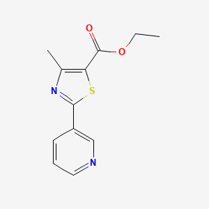 molecular formula C12H12N2O2S B1298051 4-甲基-2-吡啶-3-基-1,3-噻唑-5-羧酸乙酯 CAS No. 39091-00-4