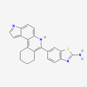 6-(8,9,10,11-Tetrahydro-3H-pyrrolo[3,2-a]phenanthridin-7-yl)benzo[d]thiazol-2-amine