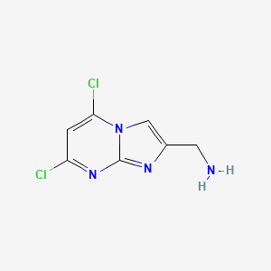 (5,7-Dichloroimidazo[1,2-a]pyrimidin-2-yl)methanamine