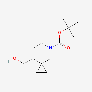 molecular formula C13H23NO3 B12980553 tert-Butyl 8-(hydroxymethyl)-5-azaspiro[2.5]octane-5-carboxylate 