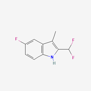 2-(Difluoromethyl)-5-fluoro-3-methyl-1H-indole