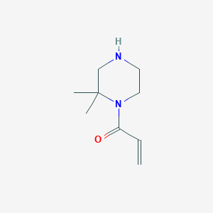 molecular formula C9H16N2O B12980584 1-(2,2-Dimethylpiperazin-1-yl)prop-2-en-1-one 