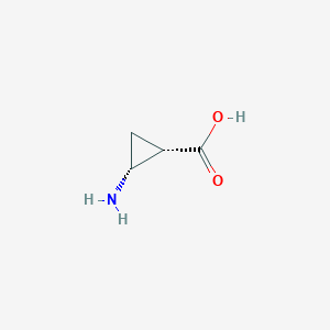 molecular formula C4H7NO2 B12980611 (1S,2R)-2-Aminocyclopropane-1-carboxylic acid 