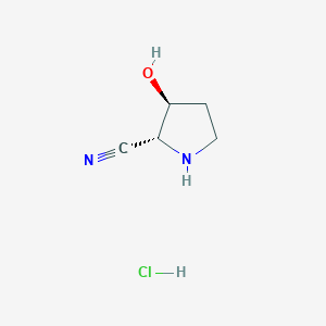 (2R,3S)-3-Hydroxypyrrolidine-2-carbonitrile hydrochloride