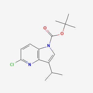 tert-Butyl 5-chloro-3-isopropyl-1H-pyrrolo[3,2-b]pyridine-1-carboxylate