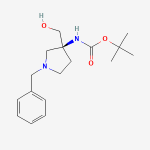 tert-Butyl (S)-(1-benzyl-3-(hydroxymethyl)pyrrolidin-3-yl)carbamate