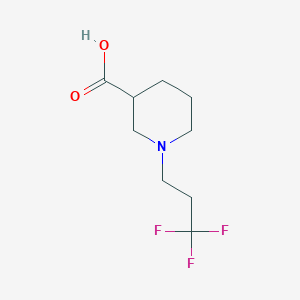 1-(3,3,3-Trifluoropropyl)piperidine-3-carboxylic acid