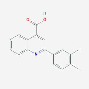 molecular formula C18H15NO2 B1298070 2-(3,4-二甲基苯基)喹啉-4-羧酸 CAS No. 20389-06-4