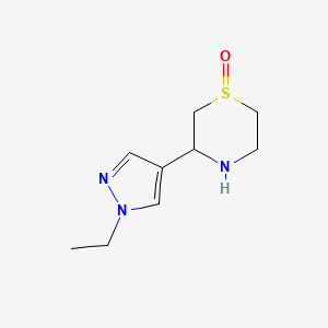 3-(1-Ethyl-1H-pyrazol-4-yl)thiomorpholine 1-oxide