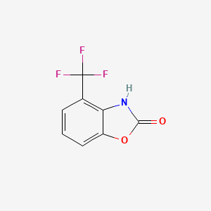 molecular formula C8H4F3NO2 B12980758 4-(Trifluoromethyl)benzo[d]oxazol-2(3H)-one 