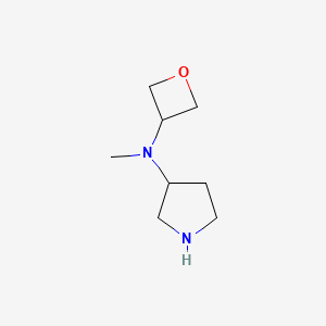 molecular formula C8H16N2O B12980785 N-Methyl-N-(oxetan-3-yl)pyrrolidin-3-amine 