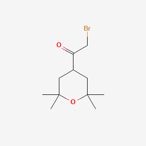 2-Bromo-1-(2,2,6,6-tetramethyltetrahydro-2H-pyran-4-yl)ethan-1-one