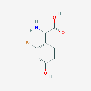 2-Amino-2-(2-bromo-4-hydroxyphenyl)acetic acid