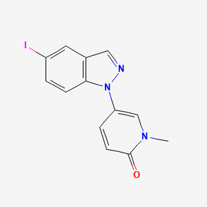 5-(5-Iodo-1H-indazol-1-yl)-1-methylpyridin-2(1H)-one