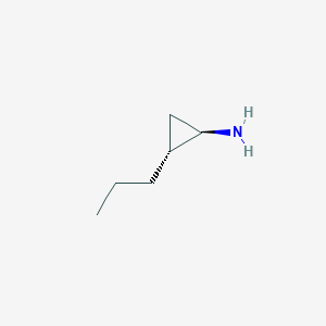 molecular formula C6H13N B12980820 (1R,2R)-2-Propylcyclopropan-1-amine 