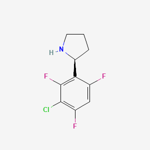 (S)-2-(3-Chloro-2,4,6-trifluorophenyl)pyrrolidine