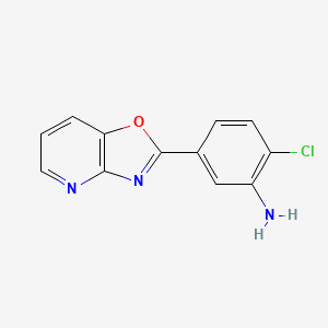 B1298085 2-Chloro-5-oxazolo[4,5-b]pyridin-2-yl-phenylamine CAS No. 354561-70-9