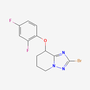 2-Bromo-8-(2,4-difluorophenoxy)-5,6,7,8-tetrahydro-[1,2,4]triazolo[1,5-a]pyridine