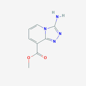 molecular formula C8H8N4O2 B12980856 Methyl 3-amino-[1,2,4]triazolo[4,3-a]pyridine-8-carboxylate 