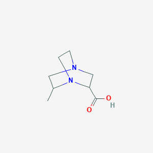 6-Methyl-1,4-diazabicyclo[2.2.2]octane-2-carboxylic acid