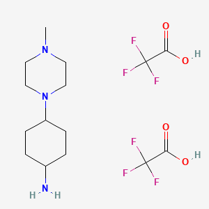 cis-4-(4-Methyl-1-piperazinyl)cyclohexanamine di2,2,2-trifluoroacetate